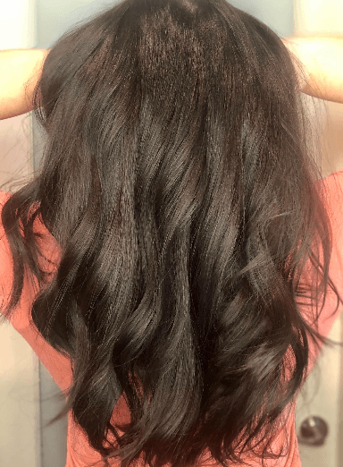 Clip-in human hair extensions adding instant length and natural volume